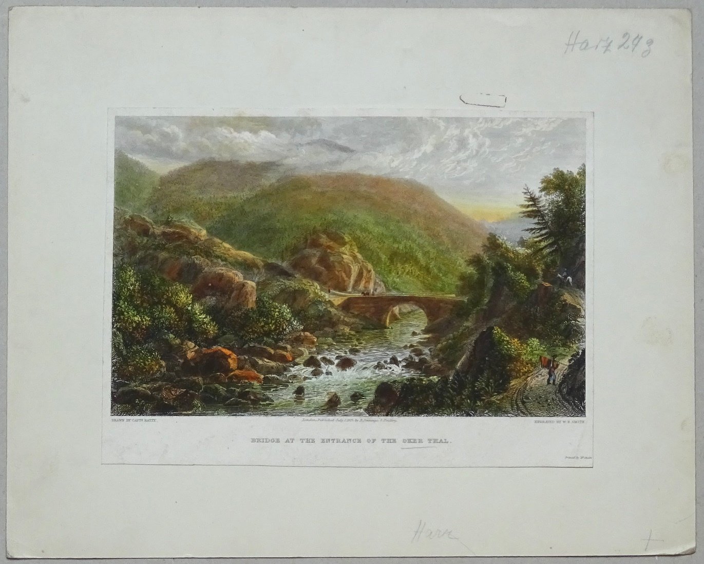 Okertal: Eingang ins Tal, 1829 (aus: Jennings "Scenery") (Schloß Wernigerode GmbH RR-F)