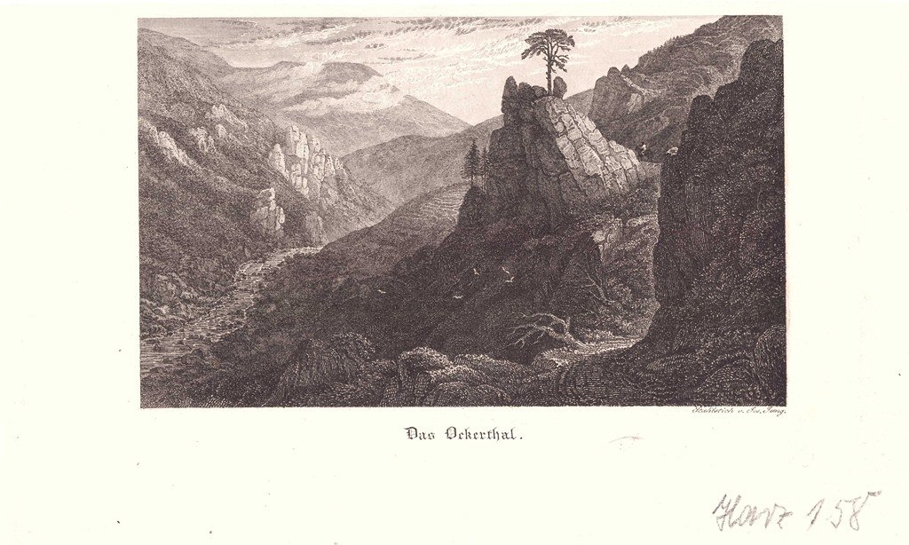 Okertal: Blick ins Tal, nach 1829 (Schloß Wernigerode GmbH RR-F)