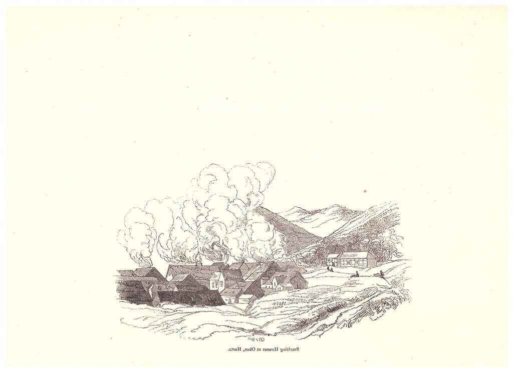 Okertal: Silberhütten bei Oker im Tal, 1829 (aus: Jennings "Scenery") (Schloß Wernigerode GmbH RR-F)