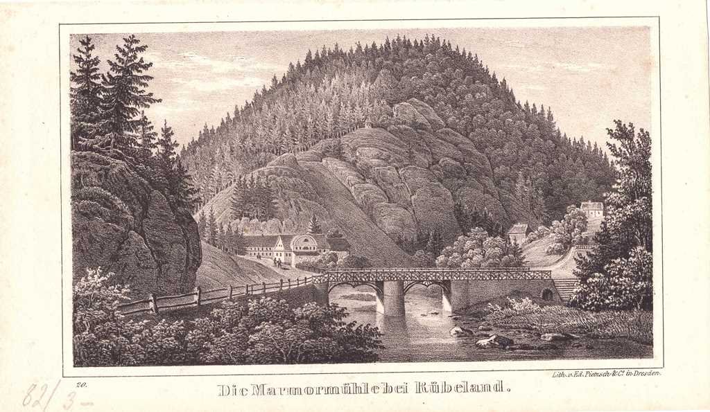 Rübeland, bei: Marmormühle am Krockstein, 1840 (aus: Pietzsch Saxonia (Schloß Wernigerode GmbH RR-F)