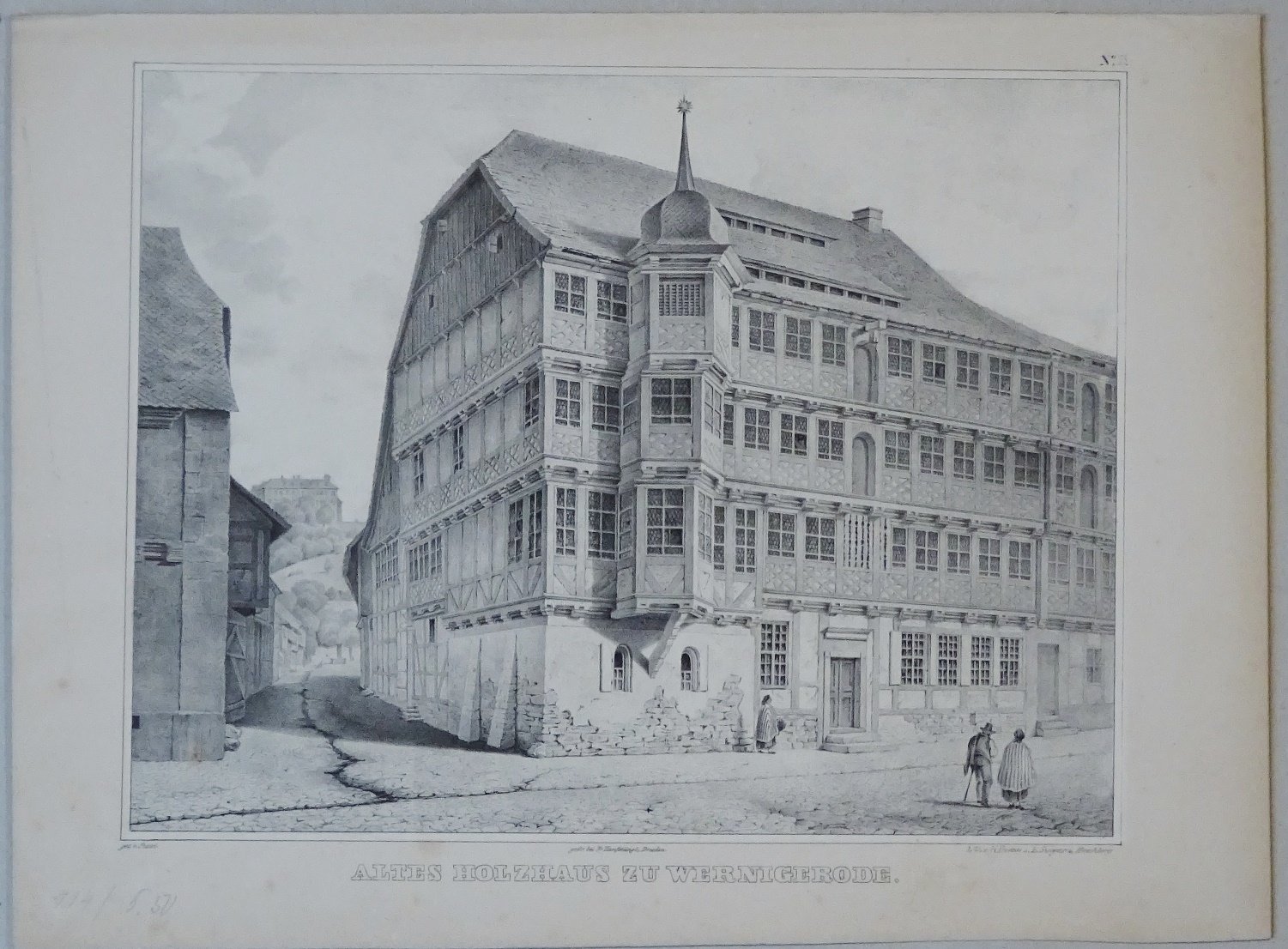 Wernigerode: Faulbaumsches Haus, 1848 (aus: Brockhaus "Denkmale des Mittelalters") (Schloß Wernigerode GmbH RR-F)