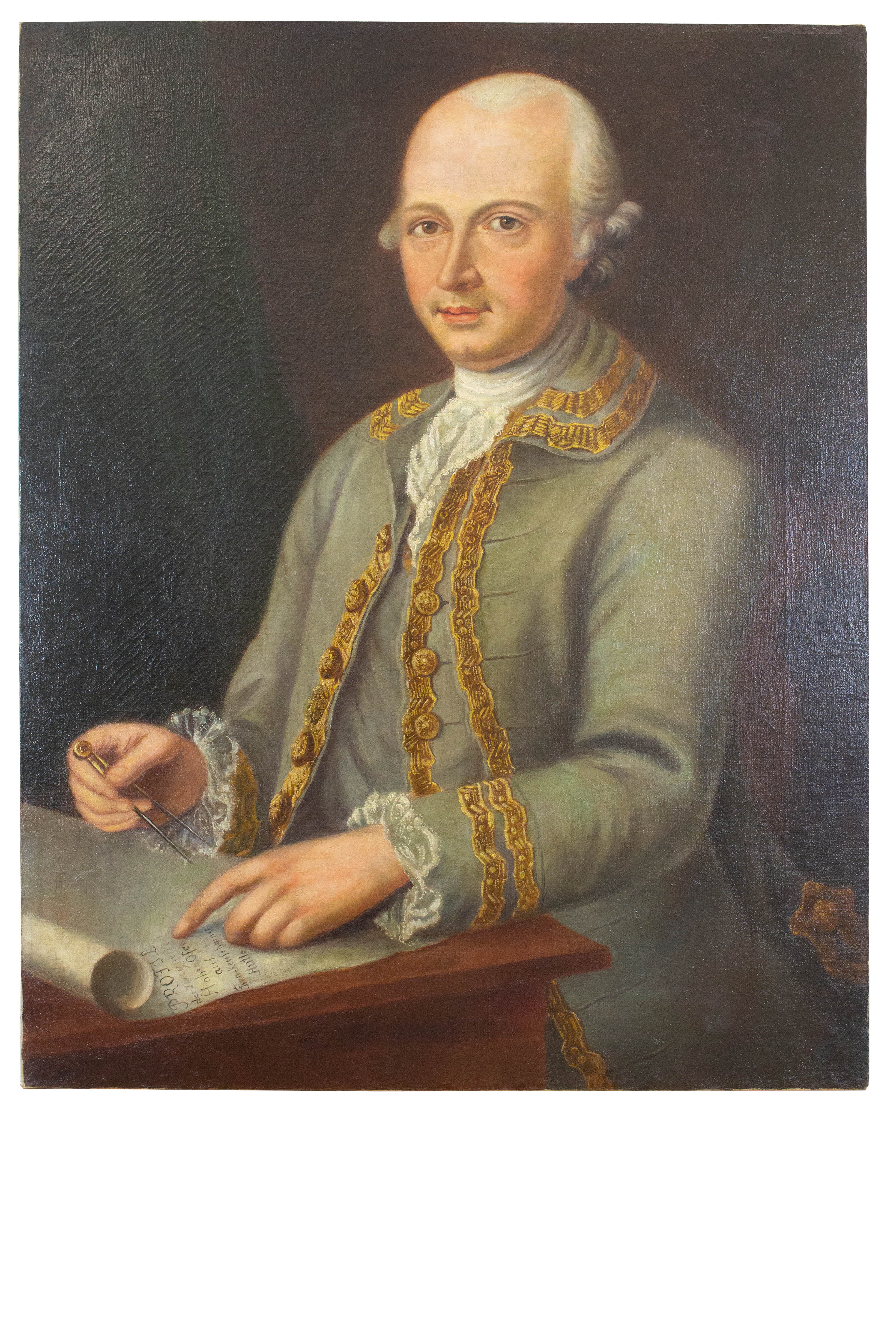 Porträt des Berghauptmanns Nicolaus Friedrich von Reden (1736-1791) (Schloß Wernigerode GmbH RR-R)