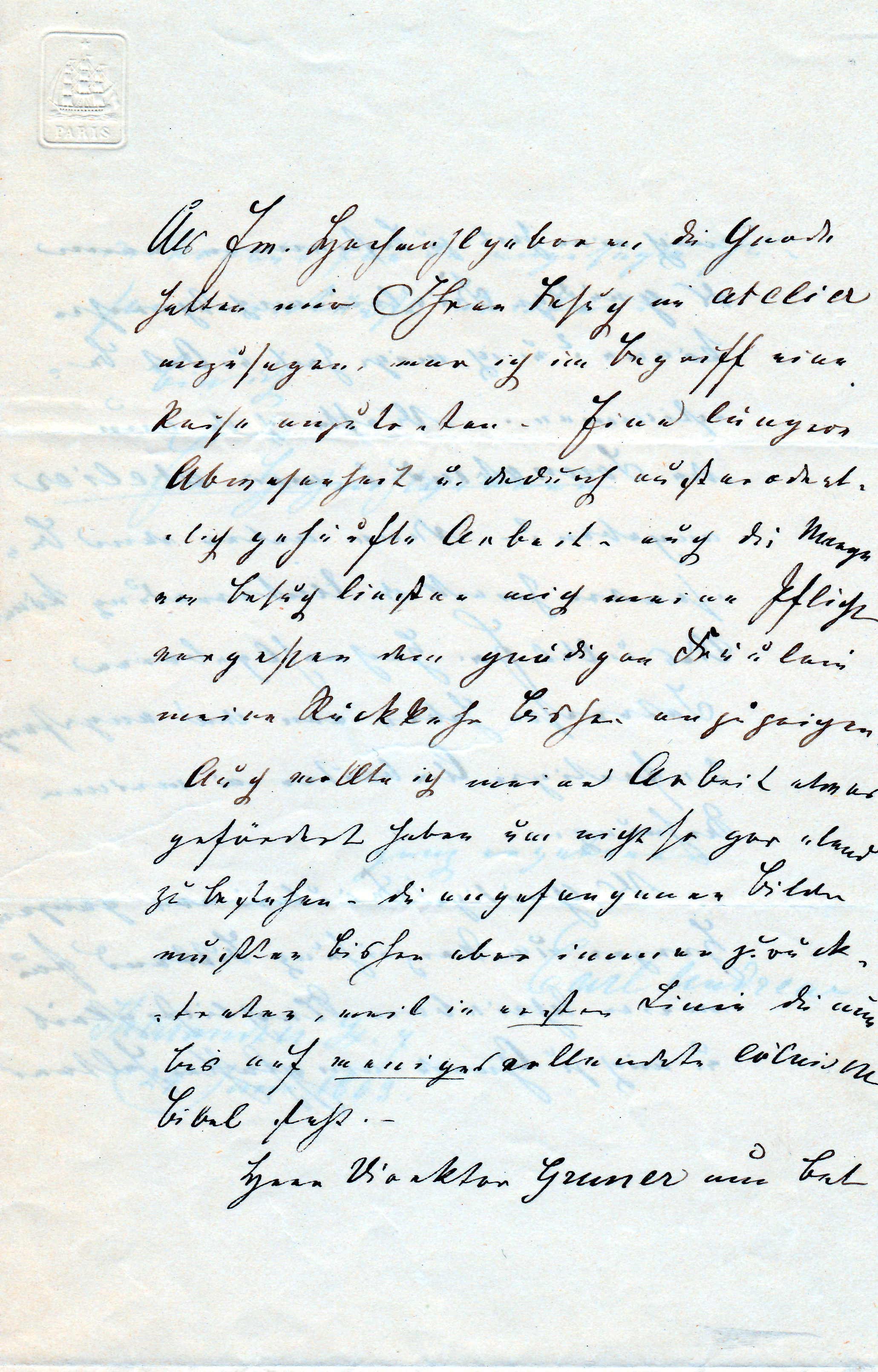 Brief von Carl Christian Andreae an ein namentlich nicht genanntes "Fräulein" vom 24. Juni 1863 (Schloß Wernigerode GmbH RR-F)