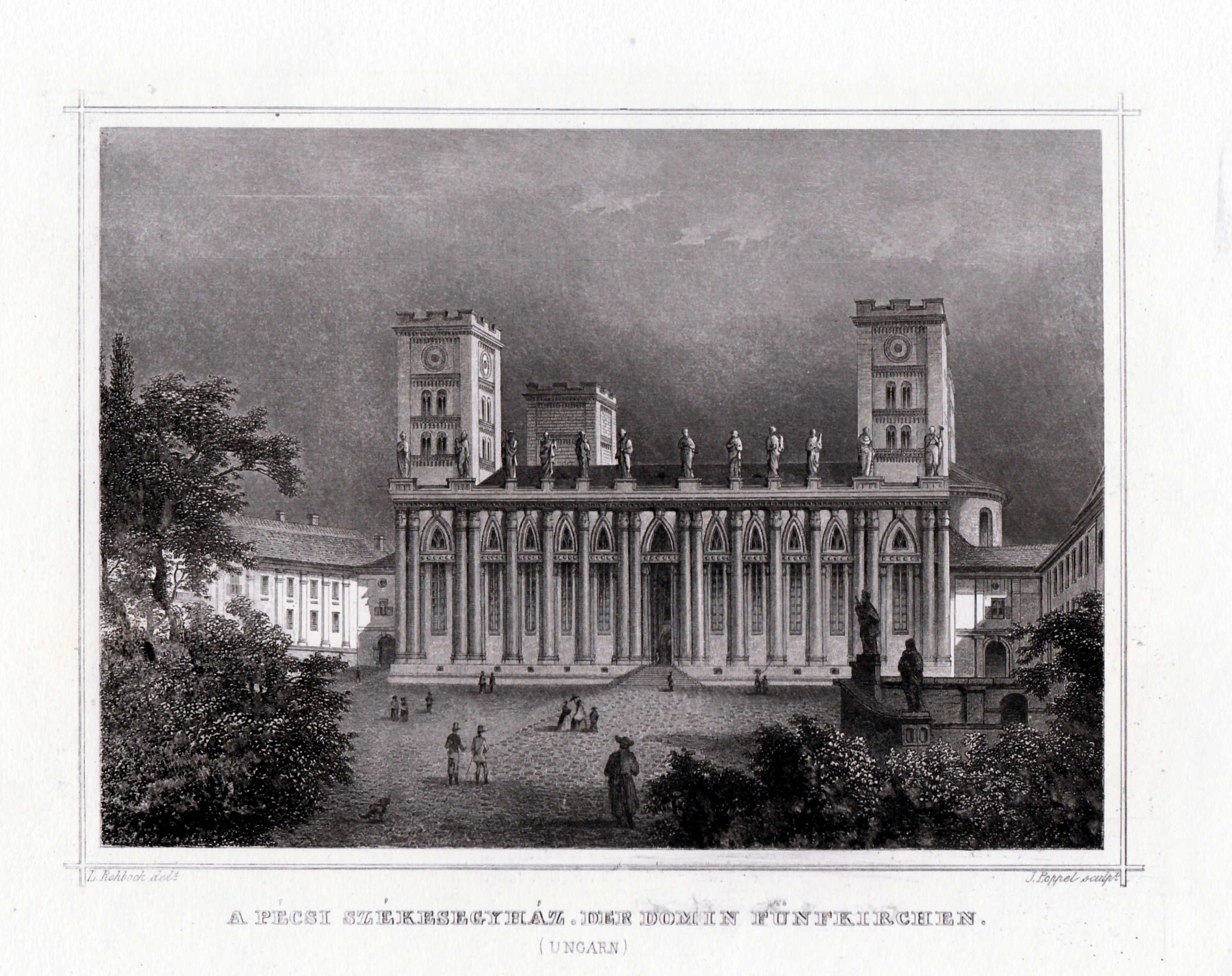 Ansicht des Domes in Pecs/ Fünfkirchen (Ungarn) vor seinem Umbau 1882-1891 (Schloß Wernigerode GmbH RR-F)