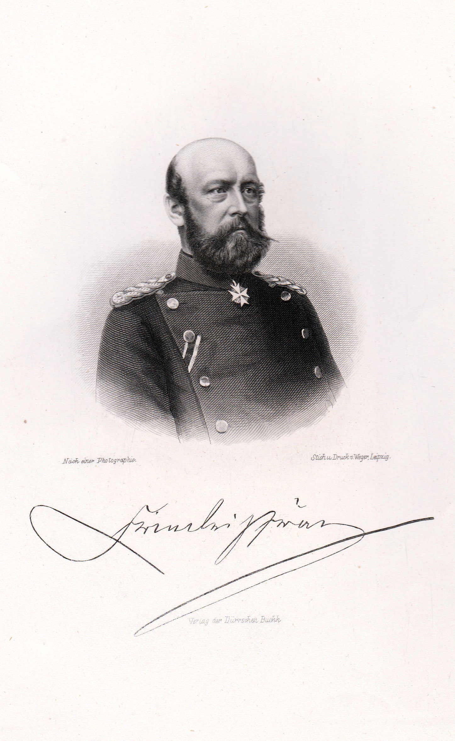 Brustporträt Friedrich Franz II. Großherzog von Mecklenburg-Schwerin (1823-1883) um 1870 (Schloß Wernigerode GmbH RR-F)