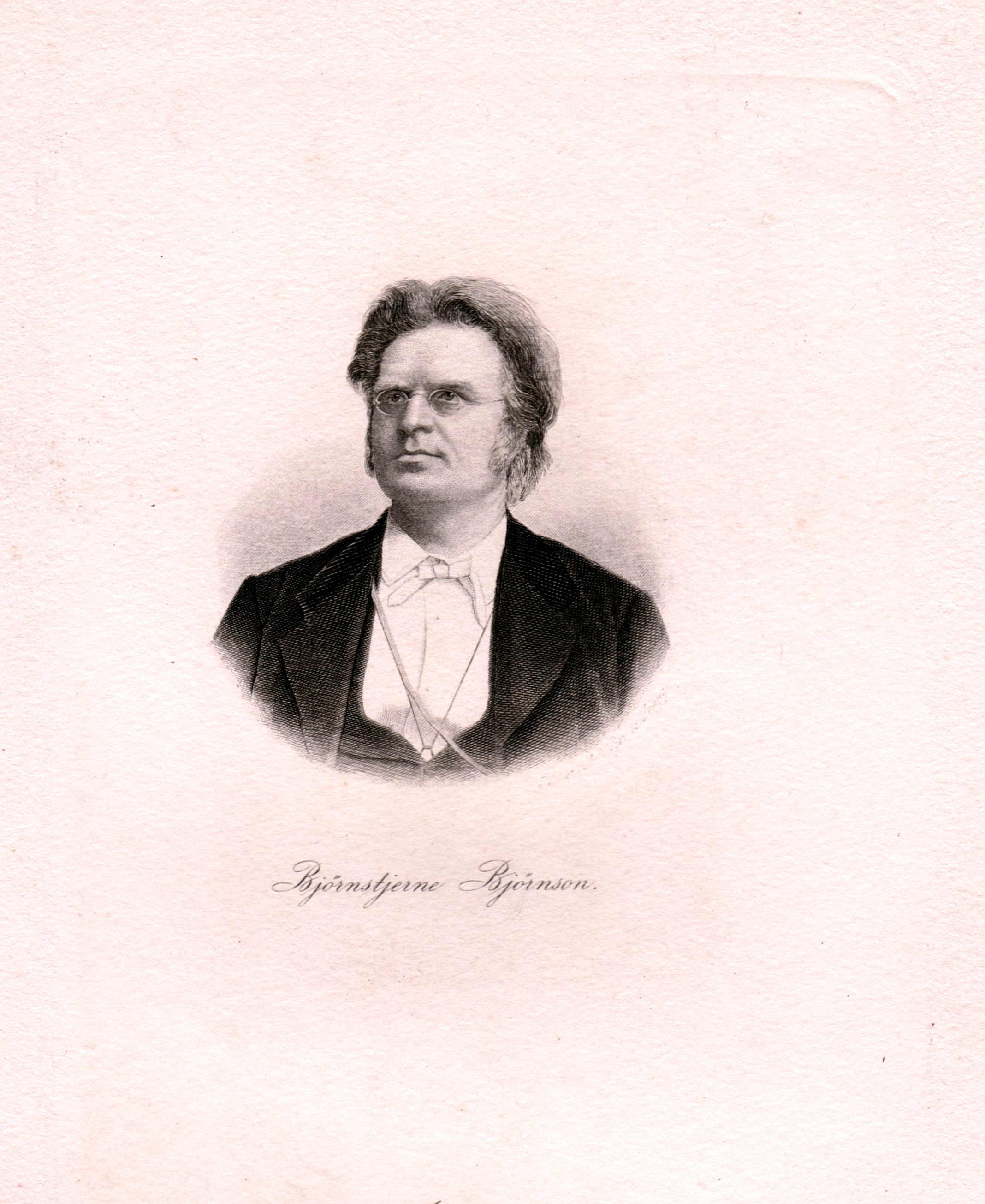Brustansicht des norwegischen Schriftstellers Björnstjerne Björnson (1832-1910) um 1865 (Schloß Wernigerode GmbH RR-R)