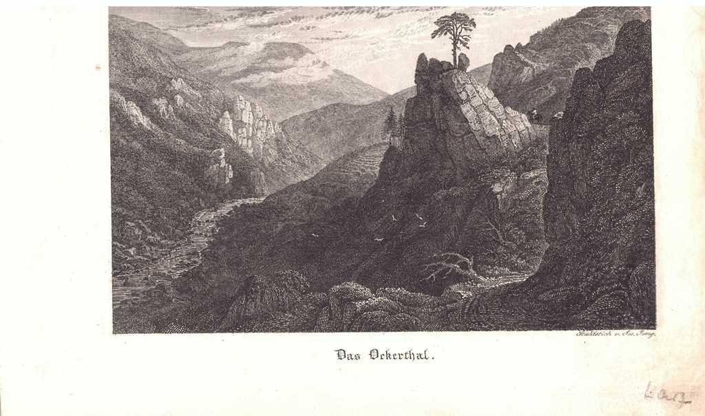 Okertal: Blick ins Tal, nach 1829 (Schloß Wernigerode GmbH RR-F)
