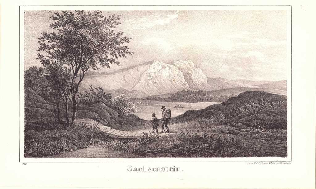 Bad Sachsa: Sachsenstein, 1840 (aus: Sydow, Thüringen?) (Schloß Wernigerode GmbH RR-F)