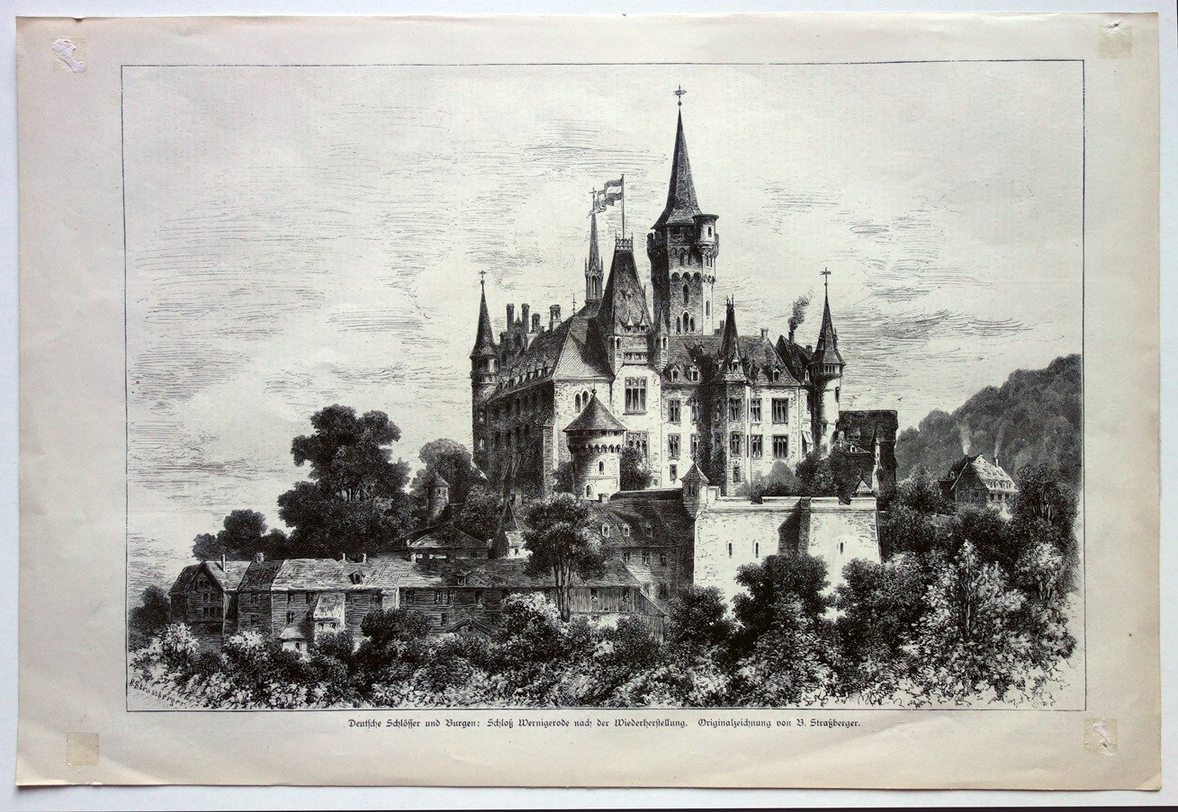 Wernigerode: Schloss nach dem Umbau, 1885 (Schloß Wernigerode GmbH RR-F)