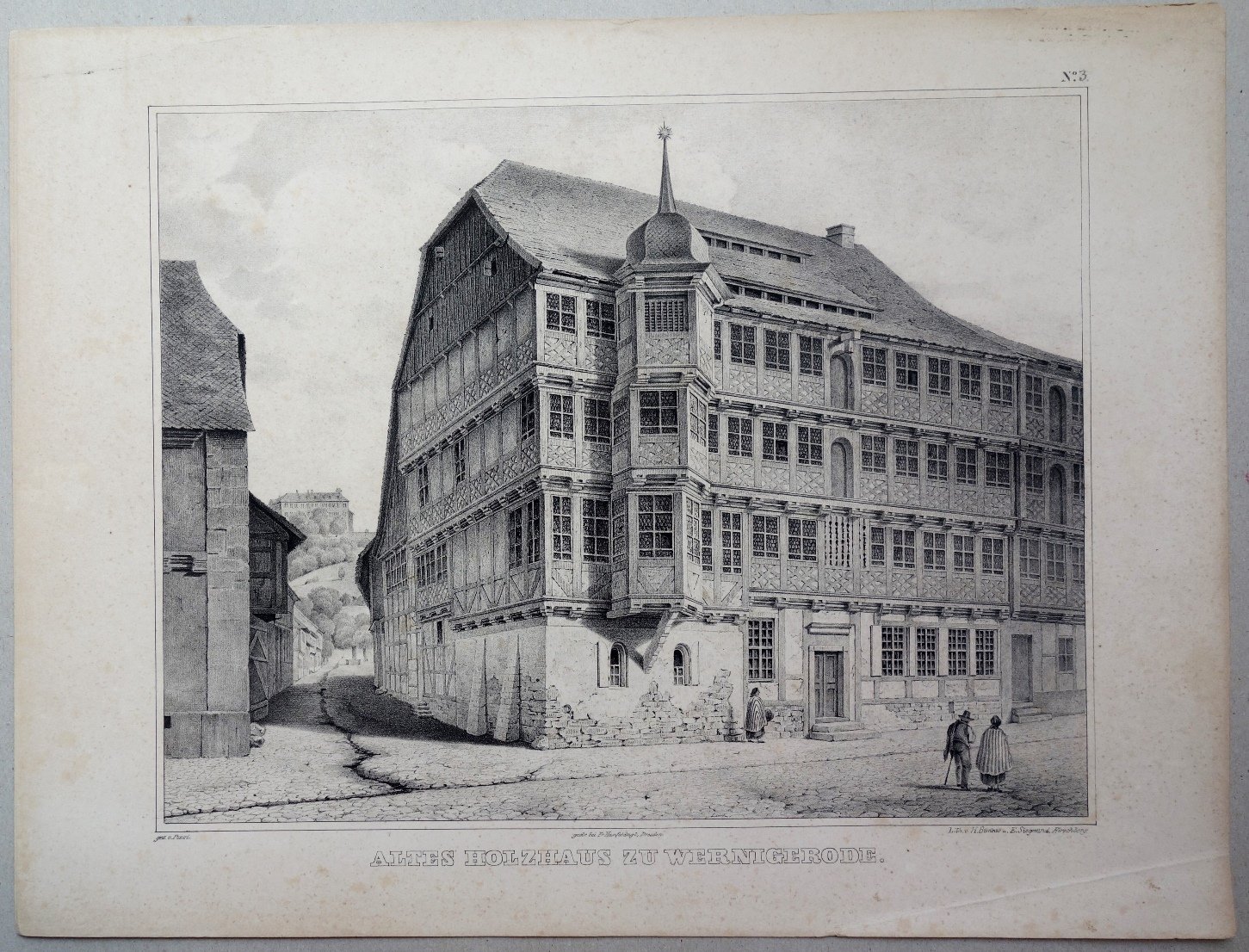 Wernigerode: Faulbaumsches Haus, 1848 (aus: Brockhaus "Denkmale des Mittelalters") (Schloß Wernigerode GmbH RR-F)