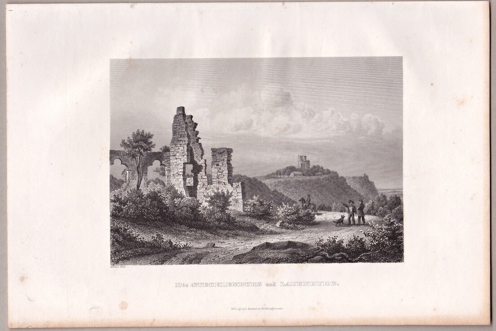 Stecklenberg: Stecklenburg und Lauenburg, 1863 (aus: Meyer "Universum") (Schloß Wernigerode GmbH RR-F)