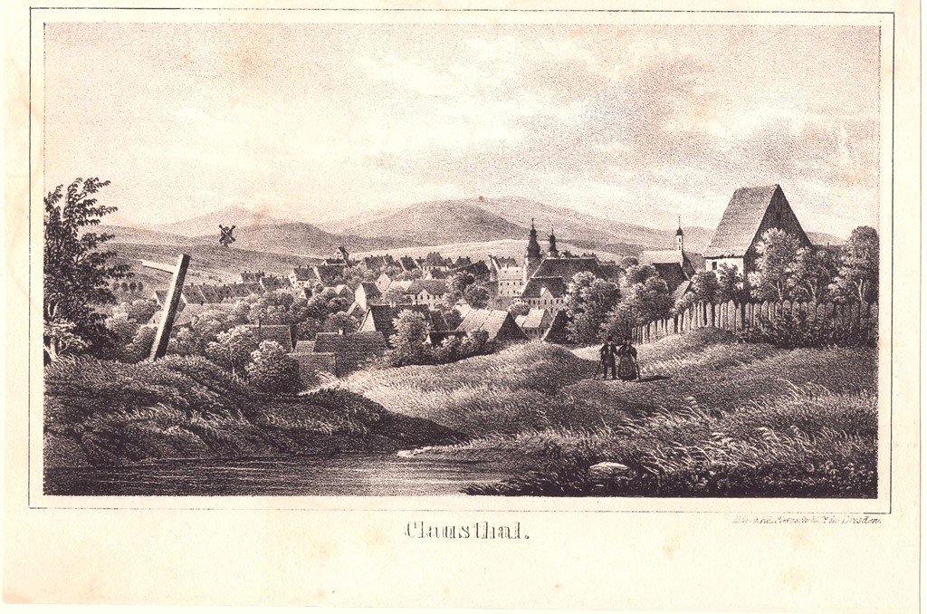 Clausthal: Stadt und Umgebung, um 184 (aus: Pietzsch (Schloß Wernigerode GmbH RR-F)