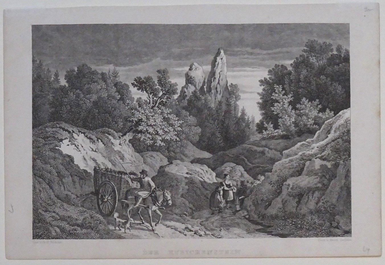 Bad Grund (bei): Hübichenstein, 1838 (aus: Wigand "Wanderung durch den Harz") (Schloß Wernigerode GmbH RR-F)