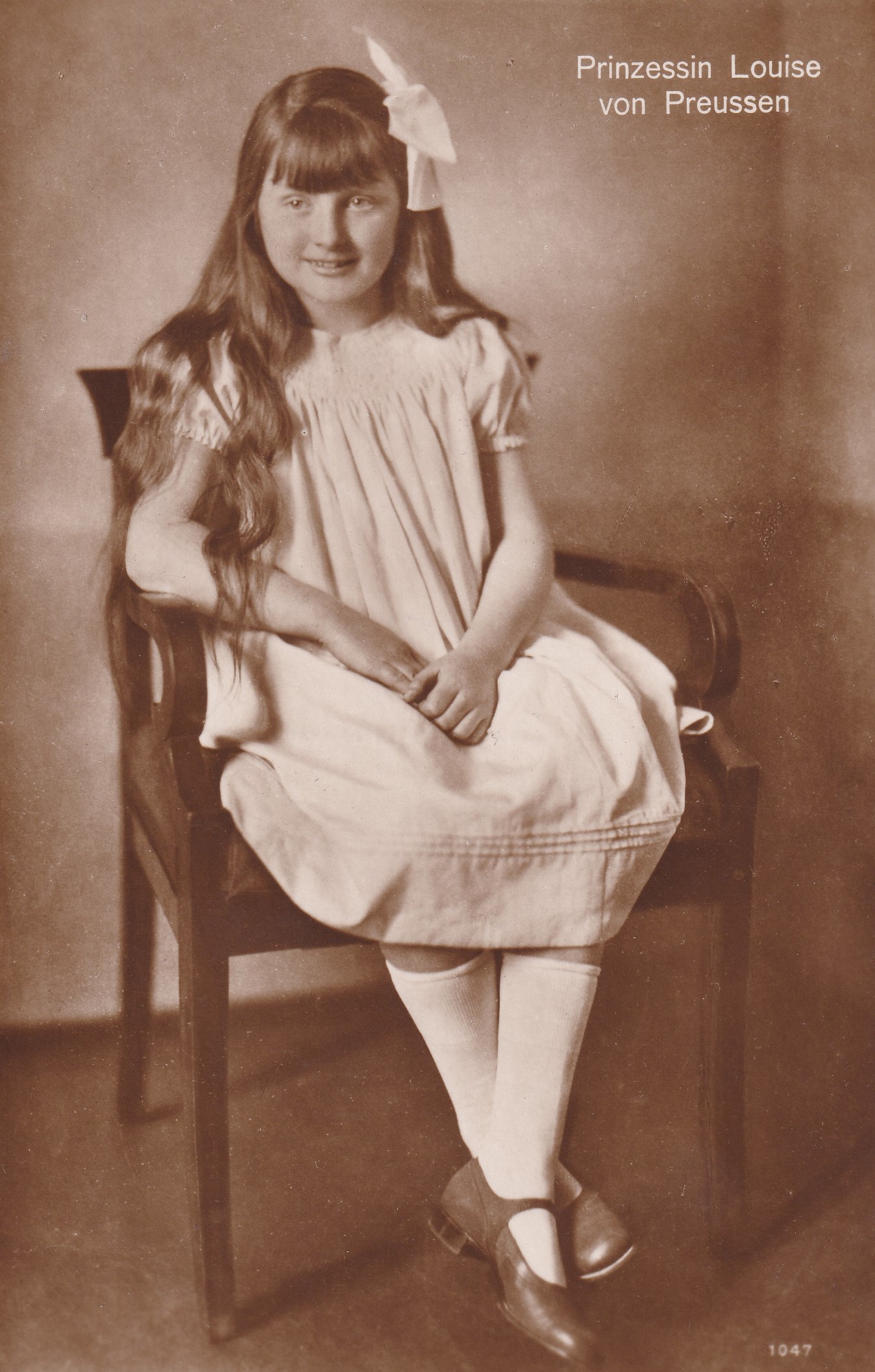Bildpostkarte mit Foto der Prinzessin Luise von Preußen (1917-2009), 1926 (Schloß Wernigerode GmbH RR-F)
