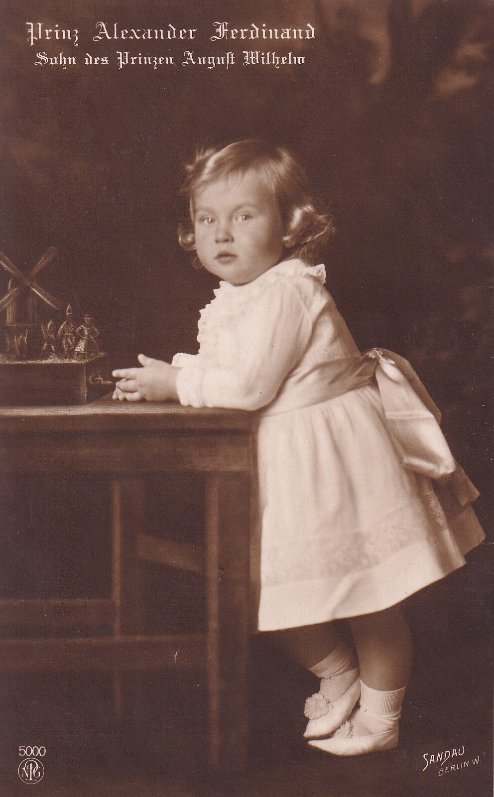 Bildpostkarte mit Foto des Prinzen Alexander Ferdinand von Preußen, 1914 (Schloß Wernigerode GmbH RR-F)