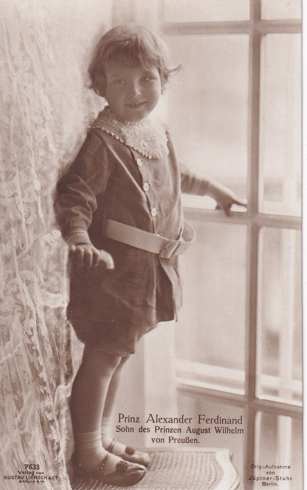 Bildpostkarte mit Foto des Prinzen Alexander Ferdinand von Preußen, 1915 (Schloß Wernigerode GmbH RR-F)