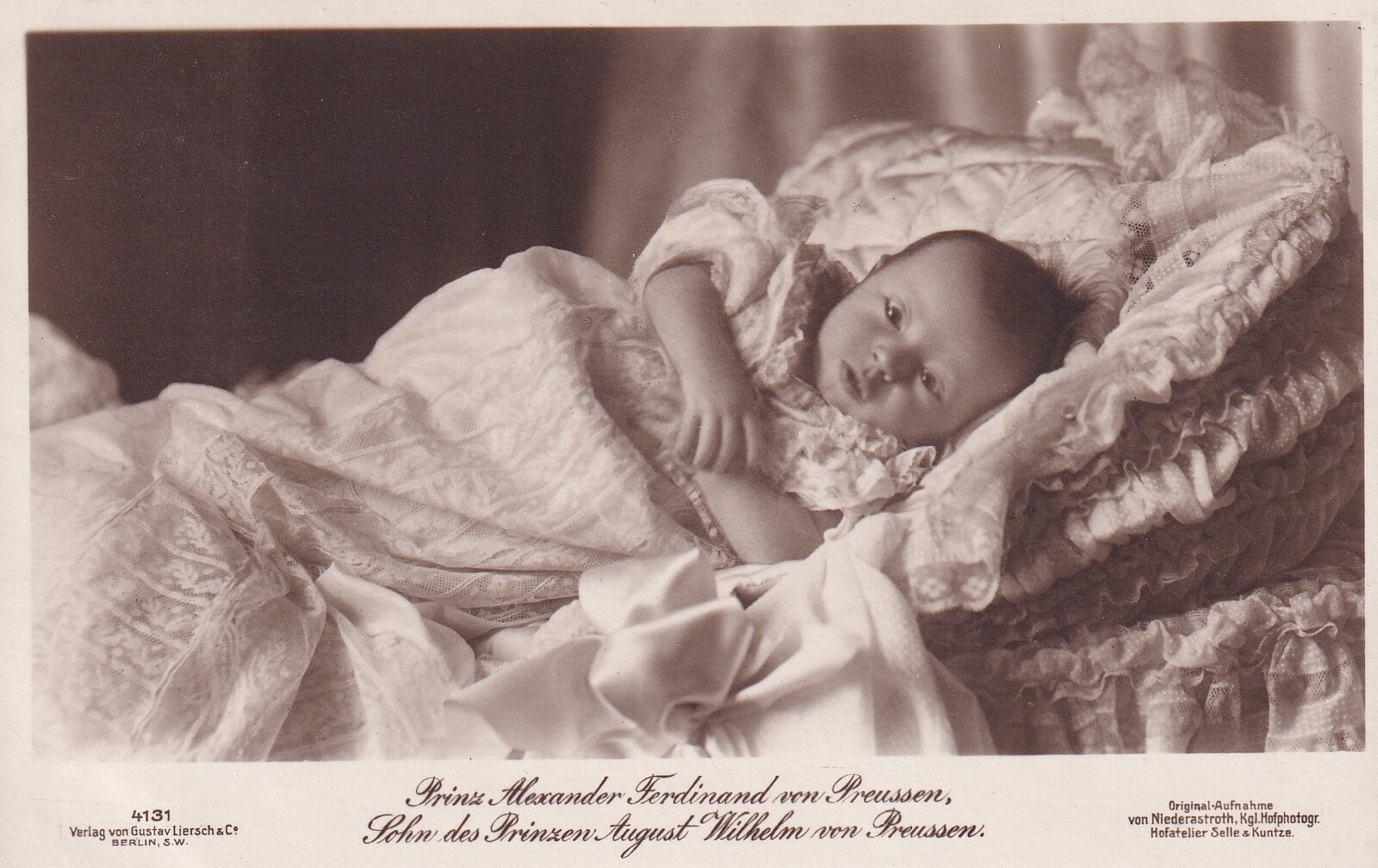 Bildpostkarte mit Foto des Prinzen Alexander Ferdinand von Preußen, 1913 (Schloß Wernigerode GmbH RR-F)