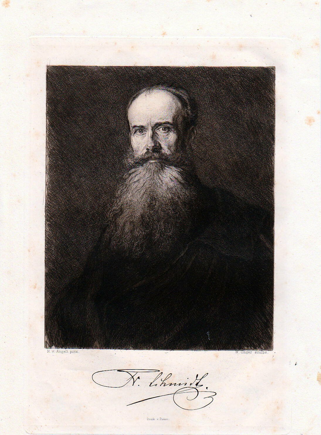 Porträt des Wiener Baumeisters Friedrich Freiherr von Schmidt (1825-1891) (Schloß Wernigerode GmbH RR-F)