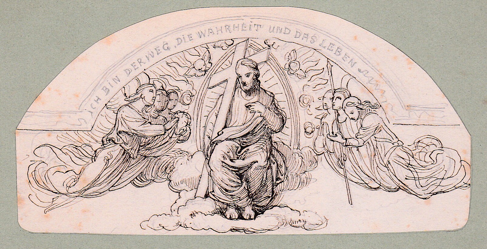 Der auferstandene Christus im Himmel zwischen den Himmlischen Heerscharen (Schloß Wernigerode GmbH RR-F)
