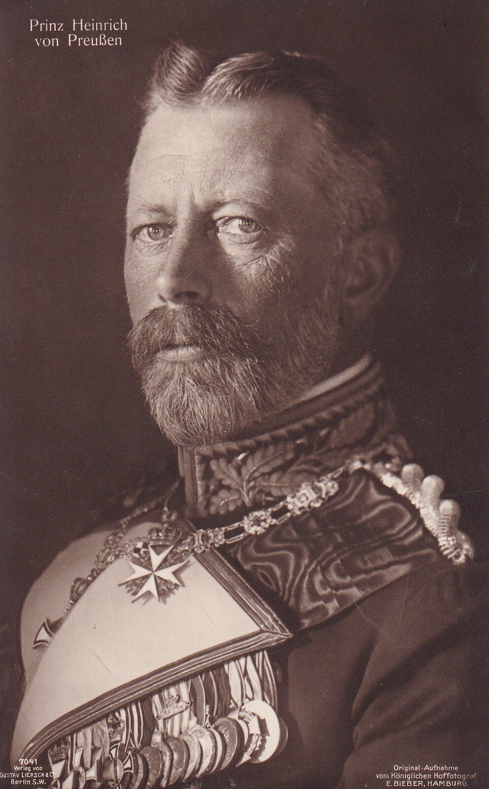 Bildpostkarte mit Foto des Prinzen Heinrich von Preußen, 1914 (Schloß Wernigerode GmbH RR-F)