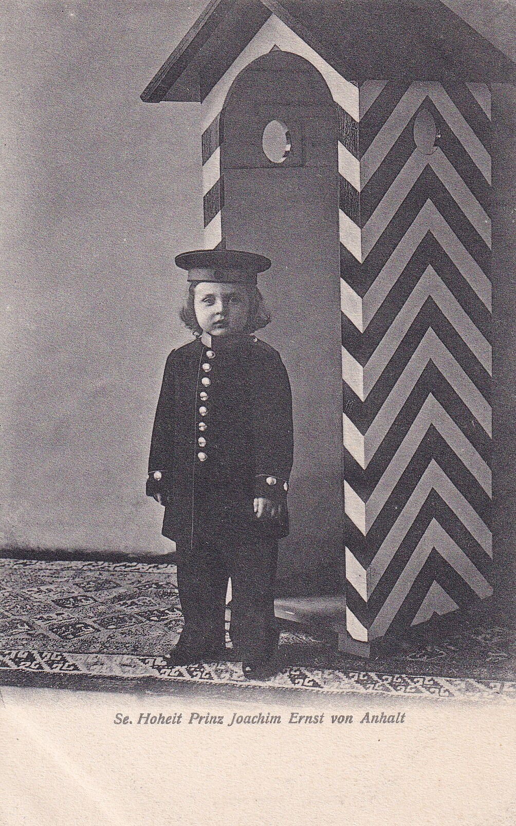 Bildpostkarte mit Foto des Prinzen Joachim Ernst von Anhalt, um 1905 (Schloß Wernigerode GmbH RR-F)
