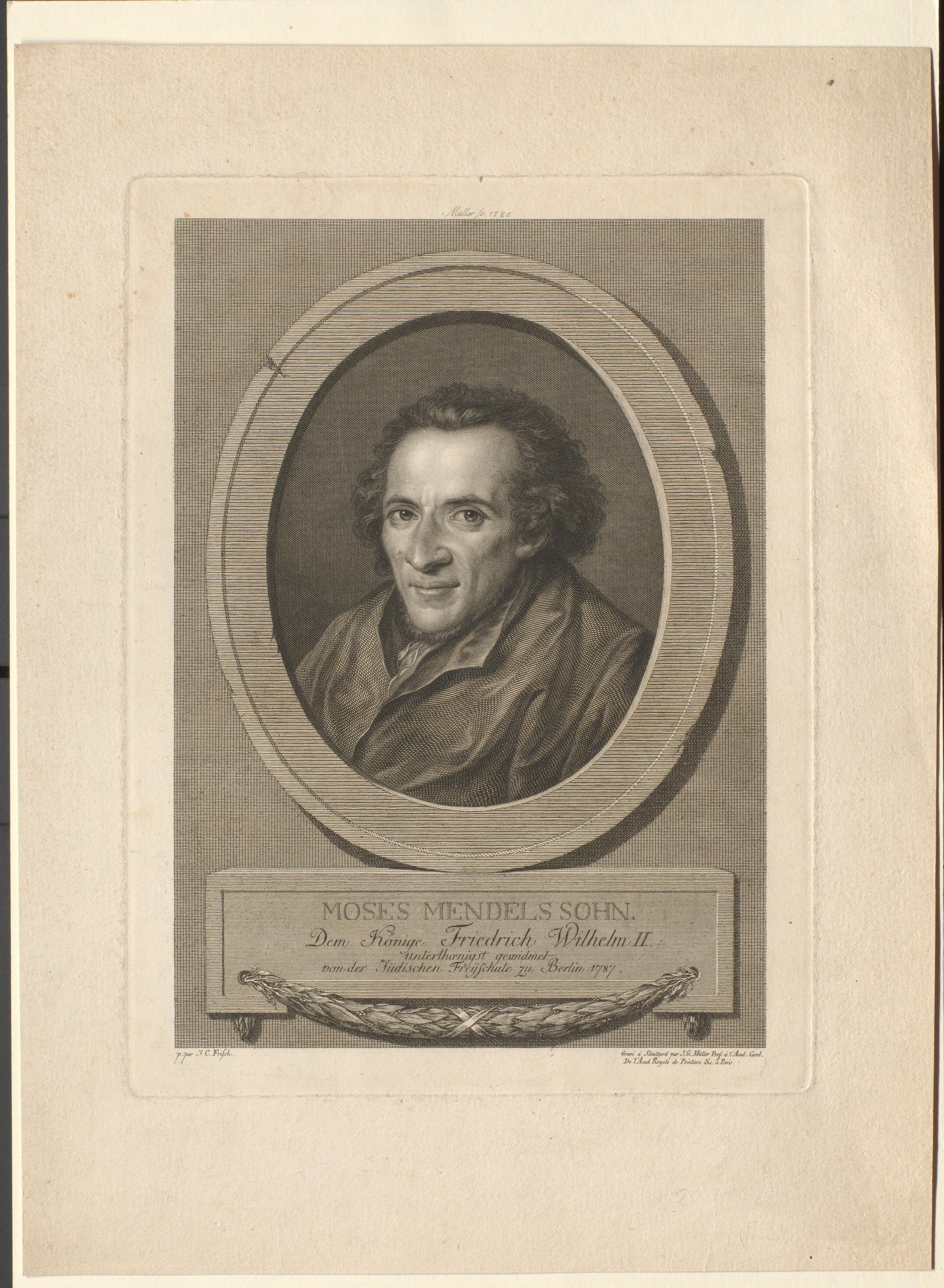 Porträt Moses Mendelssohn (Gleimhaus CC BY-NC-SA)