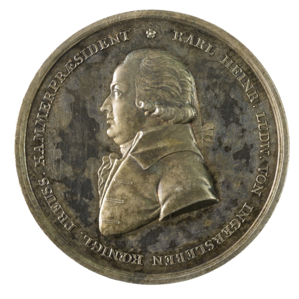 Medaille zu Ehren von Karl Heinrich Ludwig von Ingersleben (1753-1831) (Kulturstiftung Sachsen-Anhalt CC BY-NC-SA)