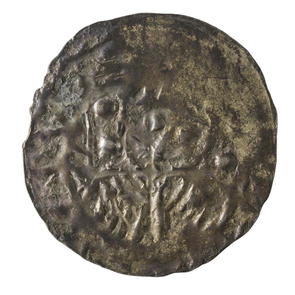 Denar (Dünnpfennig) aus der ersten Hälfte des 12. Jahrhunderts (Kulturstiftung Sachsen-Anhalt CC BY-NC-SA)