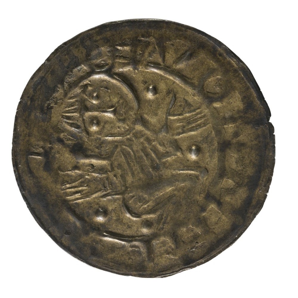 Denar (Dünnpfennig) aus der ersten Hälfte des 12. Jahrhunderts (Kulturstiftung Sachsen-Anhalt CC BY-NC-SA)