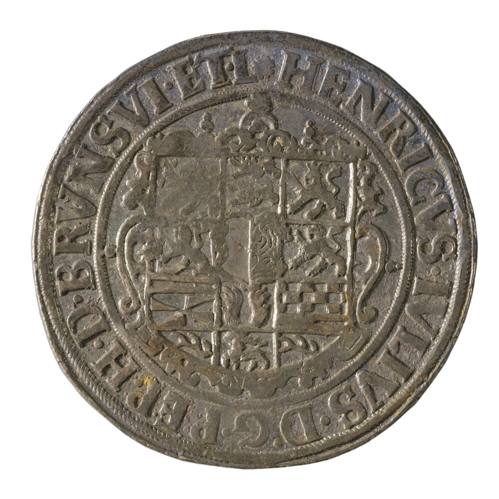 Halbtaler aus der Münzstätte Zellerfeld von 1608 (Kulturstiftung Sachsen-Anhalt CC BY-NC-SA)