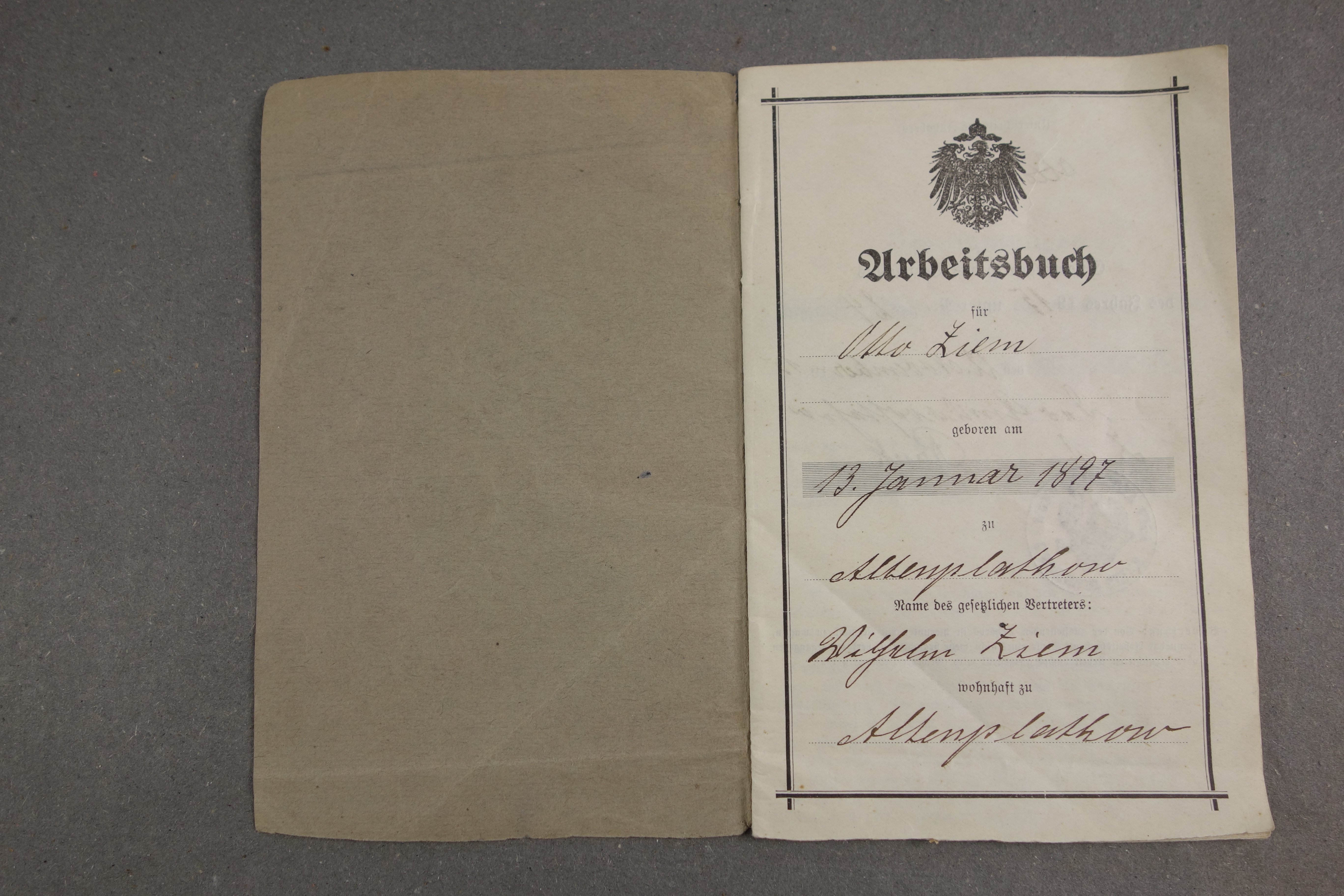 Arbeitsbuch (Förder- und Heimatverein Stadt und Kloster Jerichow e.V. CC BY-NC-SA)