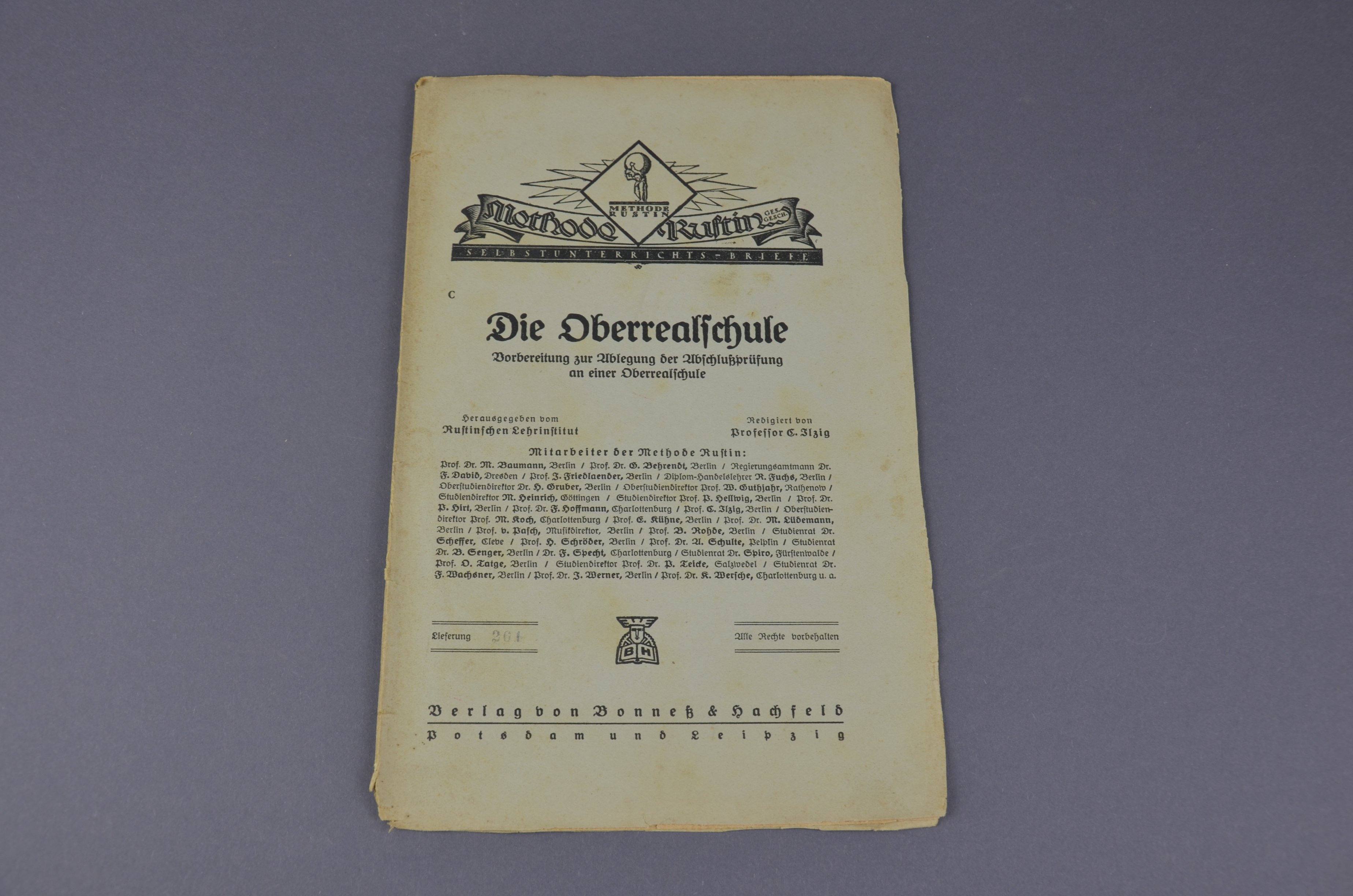 "Die Oberrealschule" (Förder- und Heimatverein Stadt und Kloster Jerichow e.V. CC BY-NC-SA)