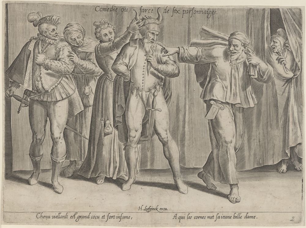 Comedie ou farce de six parsonnaiges. (Kulturstiftung Sachsen-Anhalt Public Domain Mark)