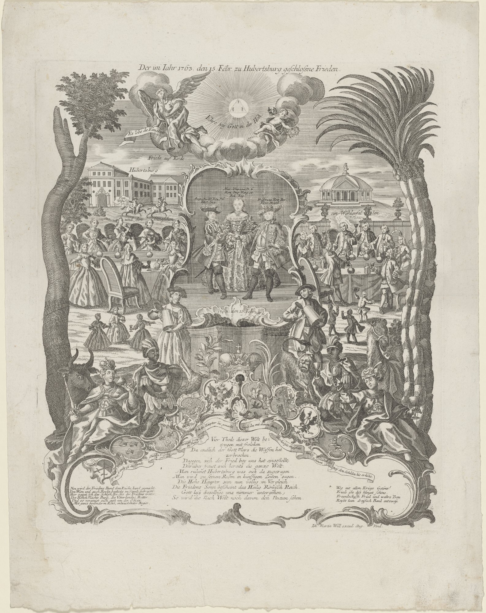 Der im Iahr 1763. den 15. Febr. zu Hubertusburg geschlossene Frieden. (Kulturstiftung Sachsen-Anhalt Public Domain Mark)