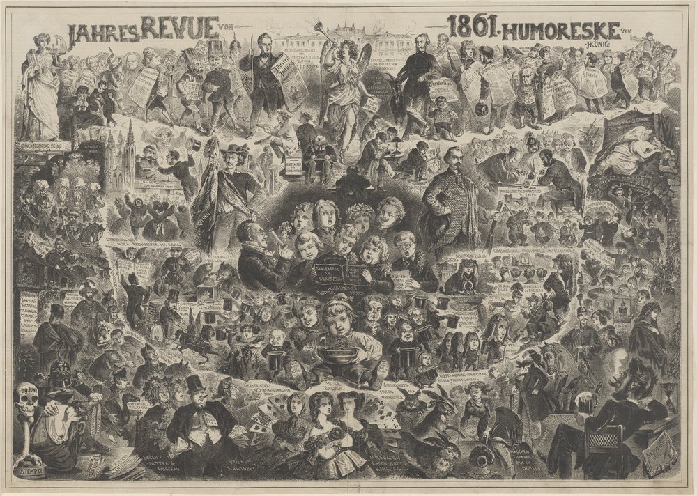 Jahresrevue von 1861. (Kulturstiftung Sachsen-Anhalt Public Domain Mark)