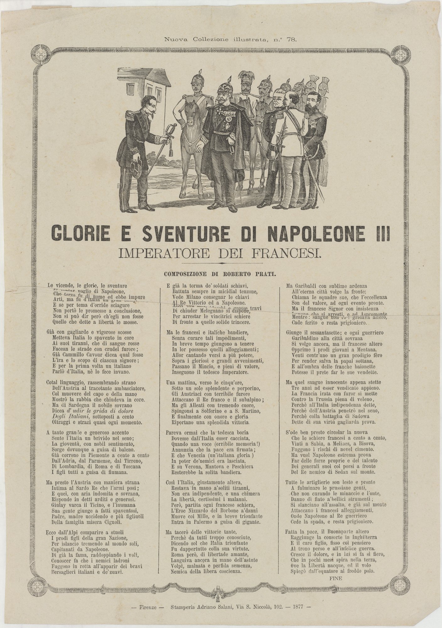 GLORIE E SVENTURE DI NAPOLEONE III/ IMPERATORE DEI FRANCESI. (Kulturstiftung Sachsen-Anhalt Public Domain Mark)
