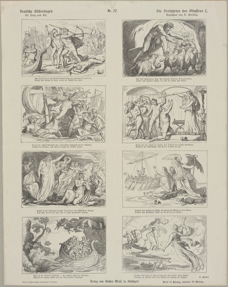 Die Irrfahrten des Odysseus I. (Kulturstiftung Sachsen-Anhalt Public Domain Mark)