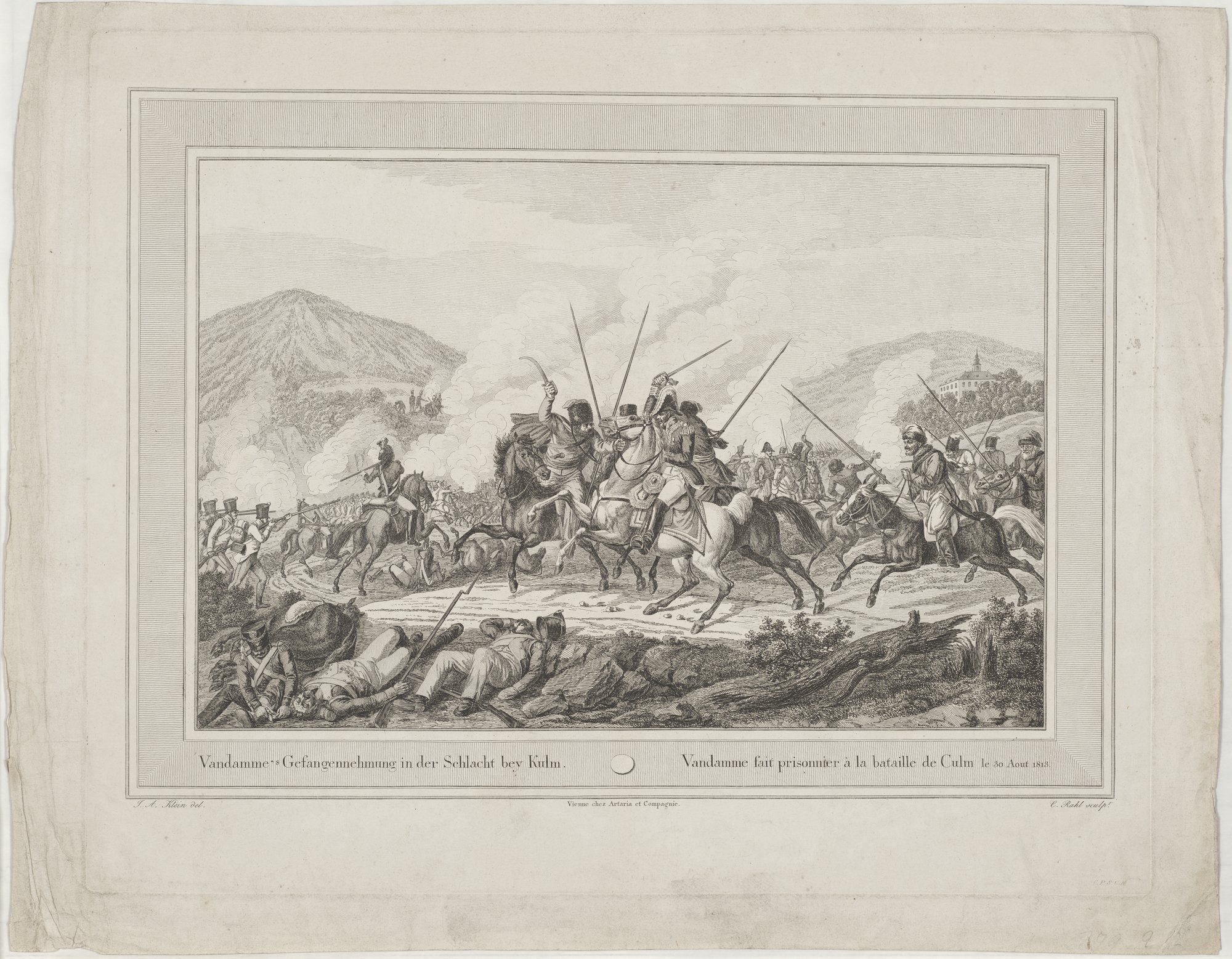 Vandamme's Gefangennehmung in der Schlacht bey Kulm. (Kulturstiftung Sachsen-Anhalt Public Domain Mark)