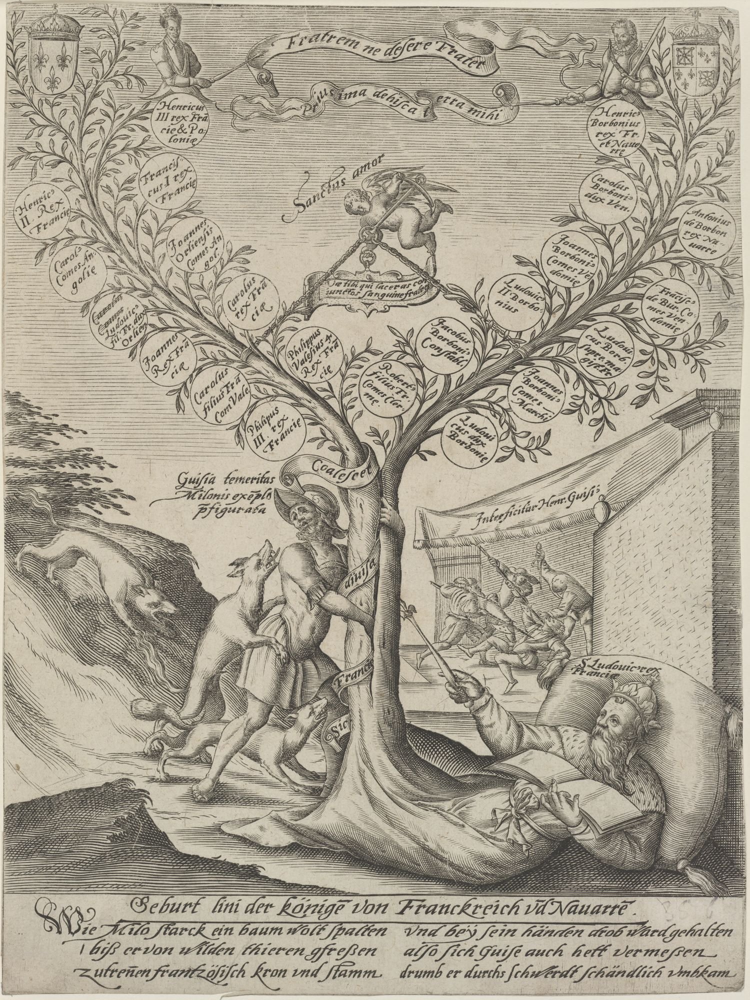 Geburt lini der Könige von Franckreich und Navarre (Kulturstiftung Sachsen-Anhalt Public Domain Mark)