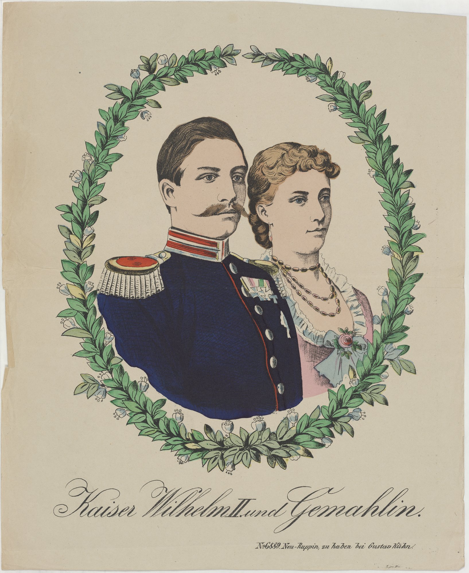 Kaiser Wilhelm II. und Gemahlin. (Kulturstiftung Sachsen-Anhalt Public Domain Mark)
