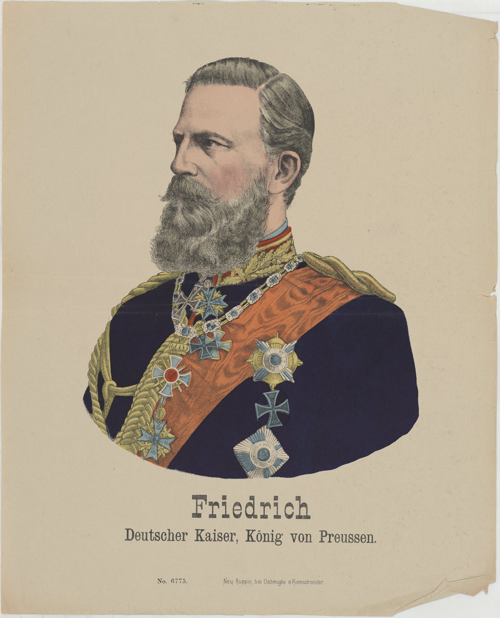 Friedrich/ Deutscher Kaiser, König von Preussen. (Kulturstiftung Sachsen-Anhalt Public Domain Mark)