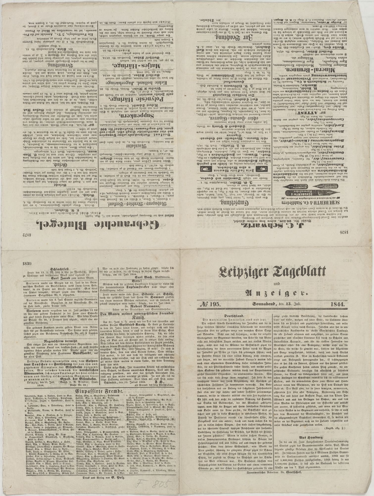 Zeitung (Kulturstiftung Sachsen-Anhalt Public Domain Mark)