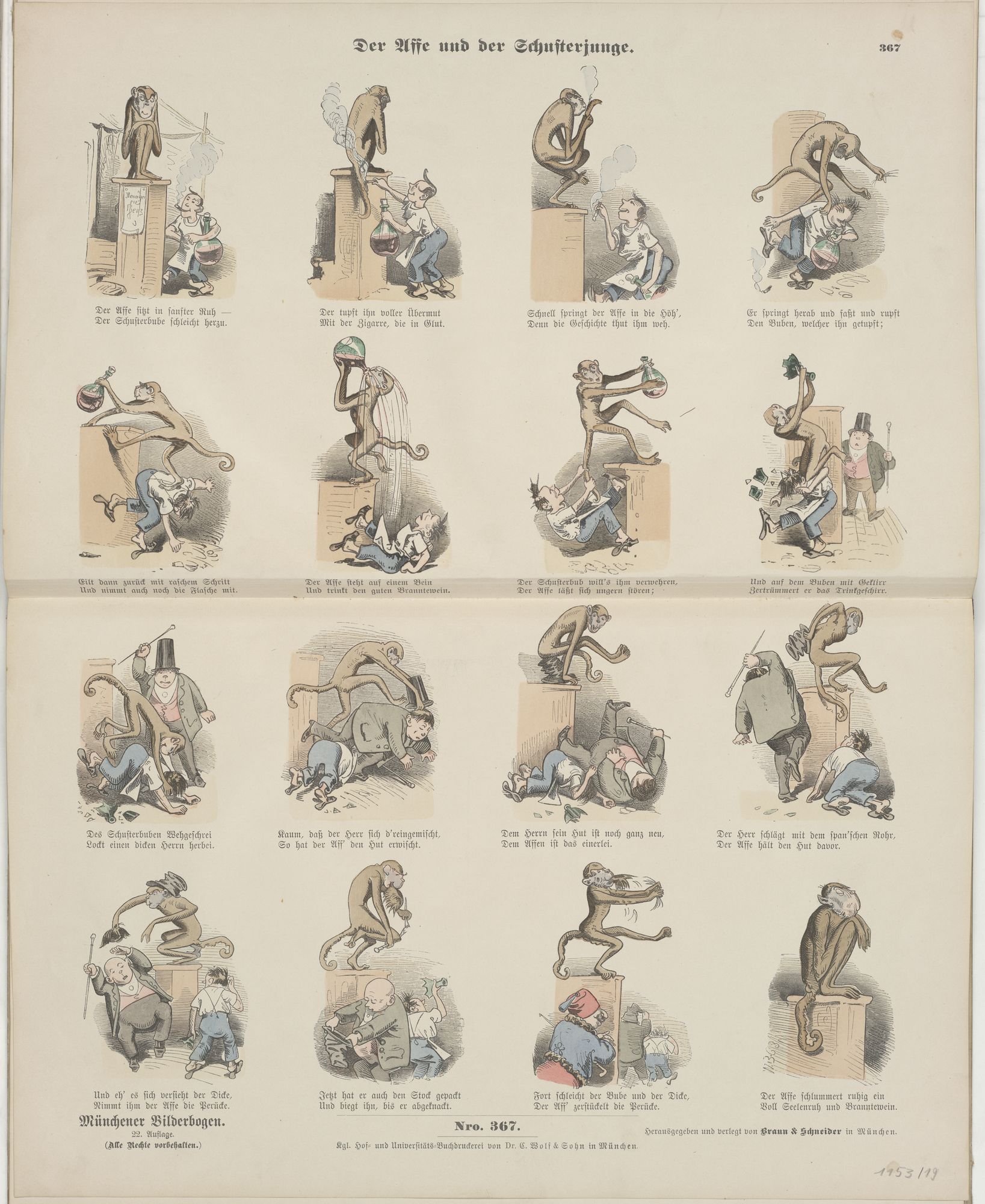 Der Affe und der Schusterjunge. (Kulturstiftung Sachsen-Anhalt Public Domain Mark)