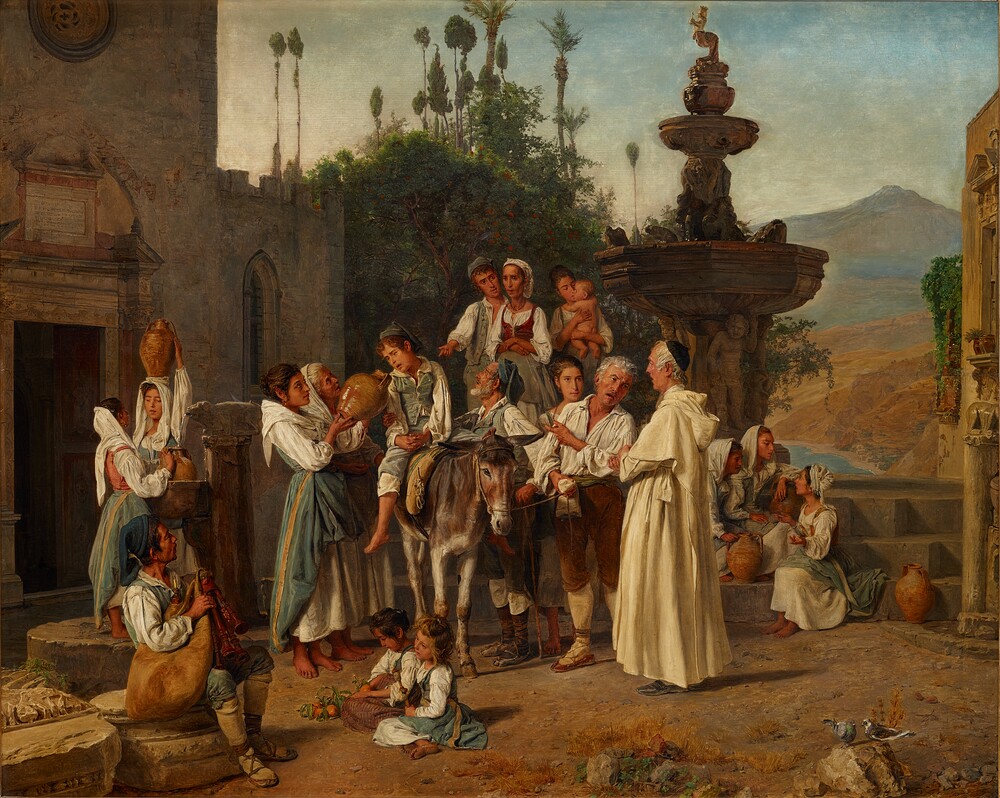 Am Brunnen von Taormina (Kulturstiftung Sachsen-Anhalt, Punctum/Bertram Kober RR-F)