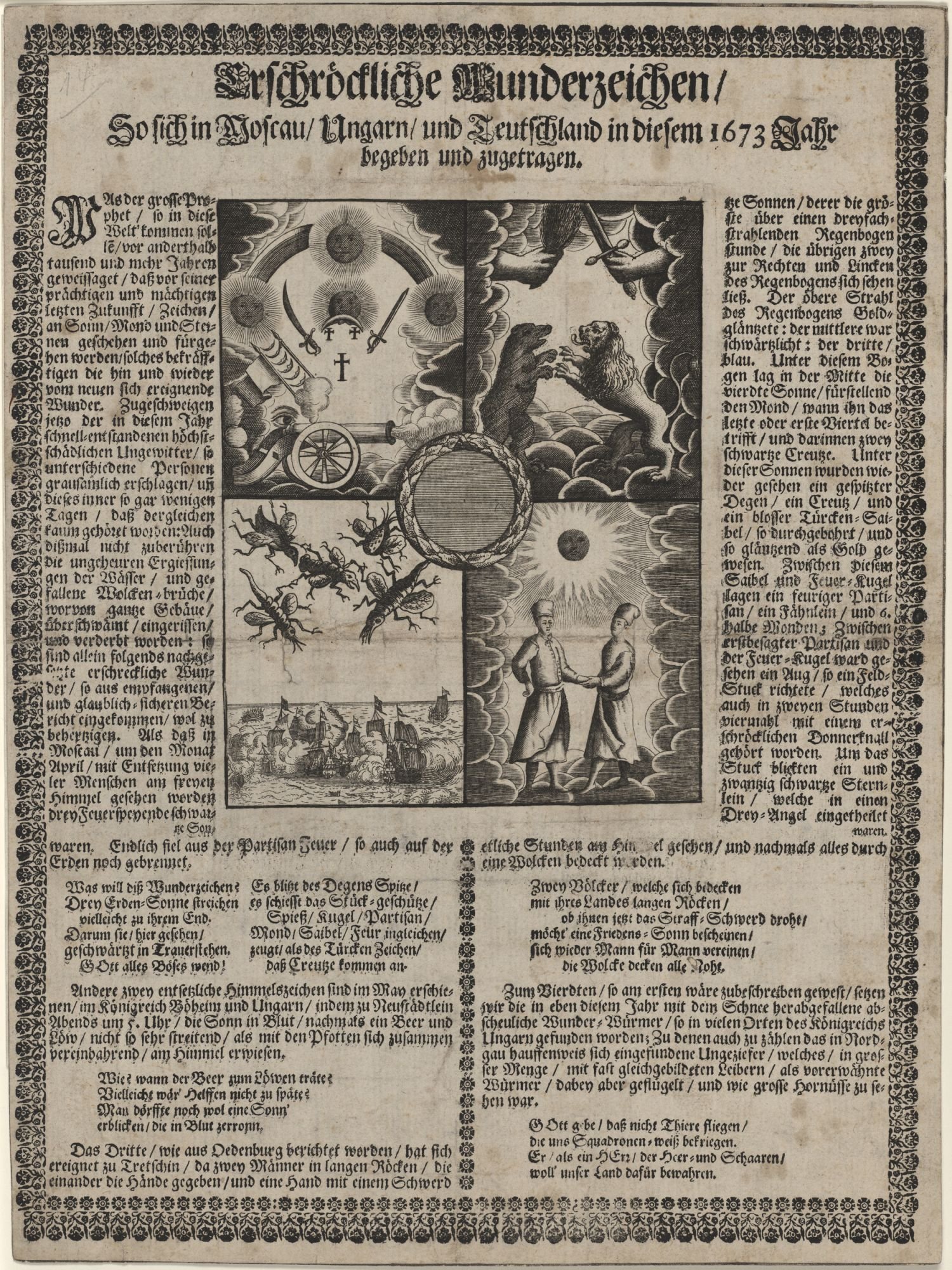 Erschroeckliche Wunderzeichen// So sich in Moscau/ Ungarn/ und Teutschland in diesem 1637 Jahr/ begeben und zugetragen (Kulturstiftung Sachsen-Anhalt Public Domain Mark)