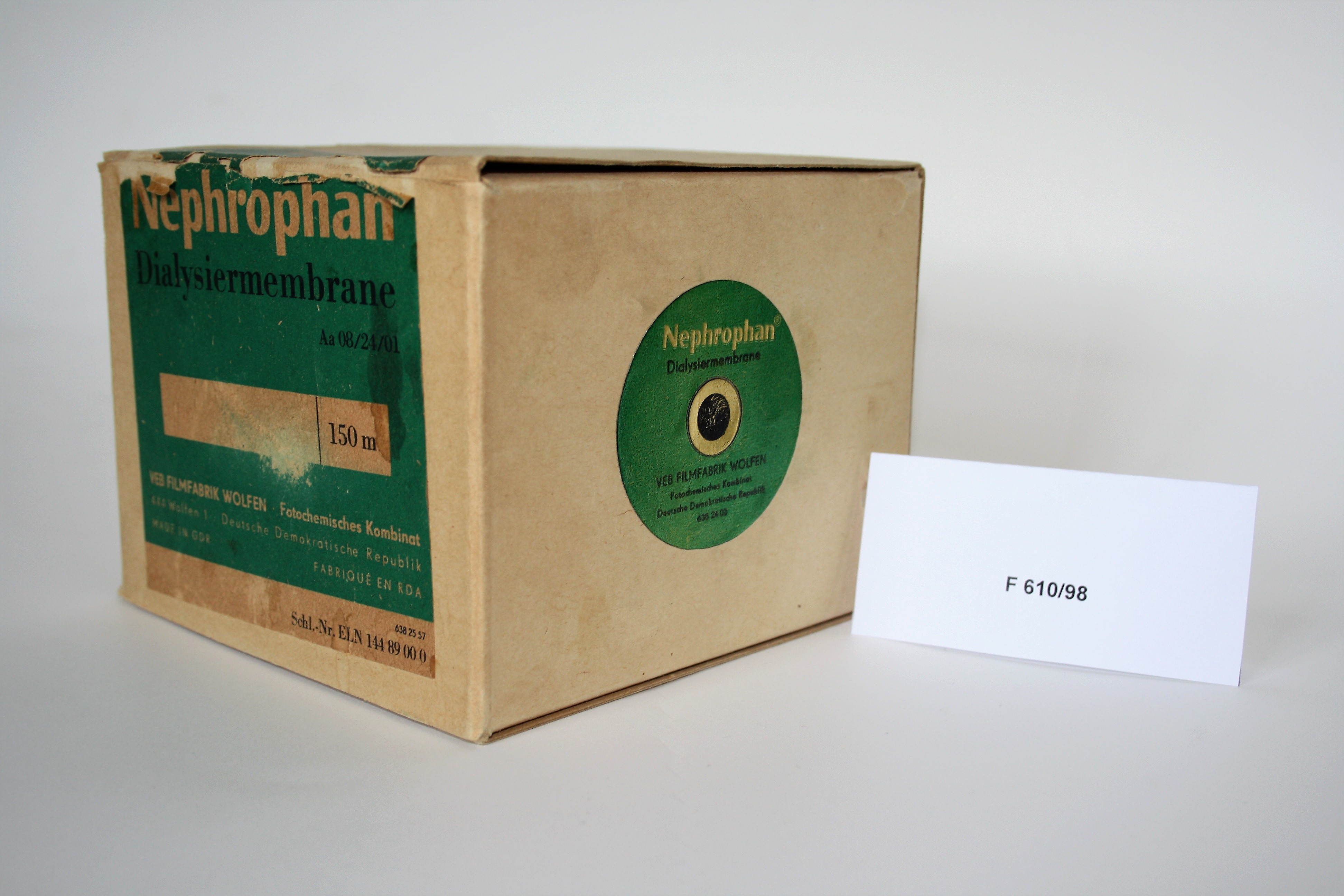 Nephrophan® Dialysiermembrane (Industrie- und Filmmuseum Wolfen CC BY-NC-SA)