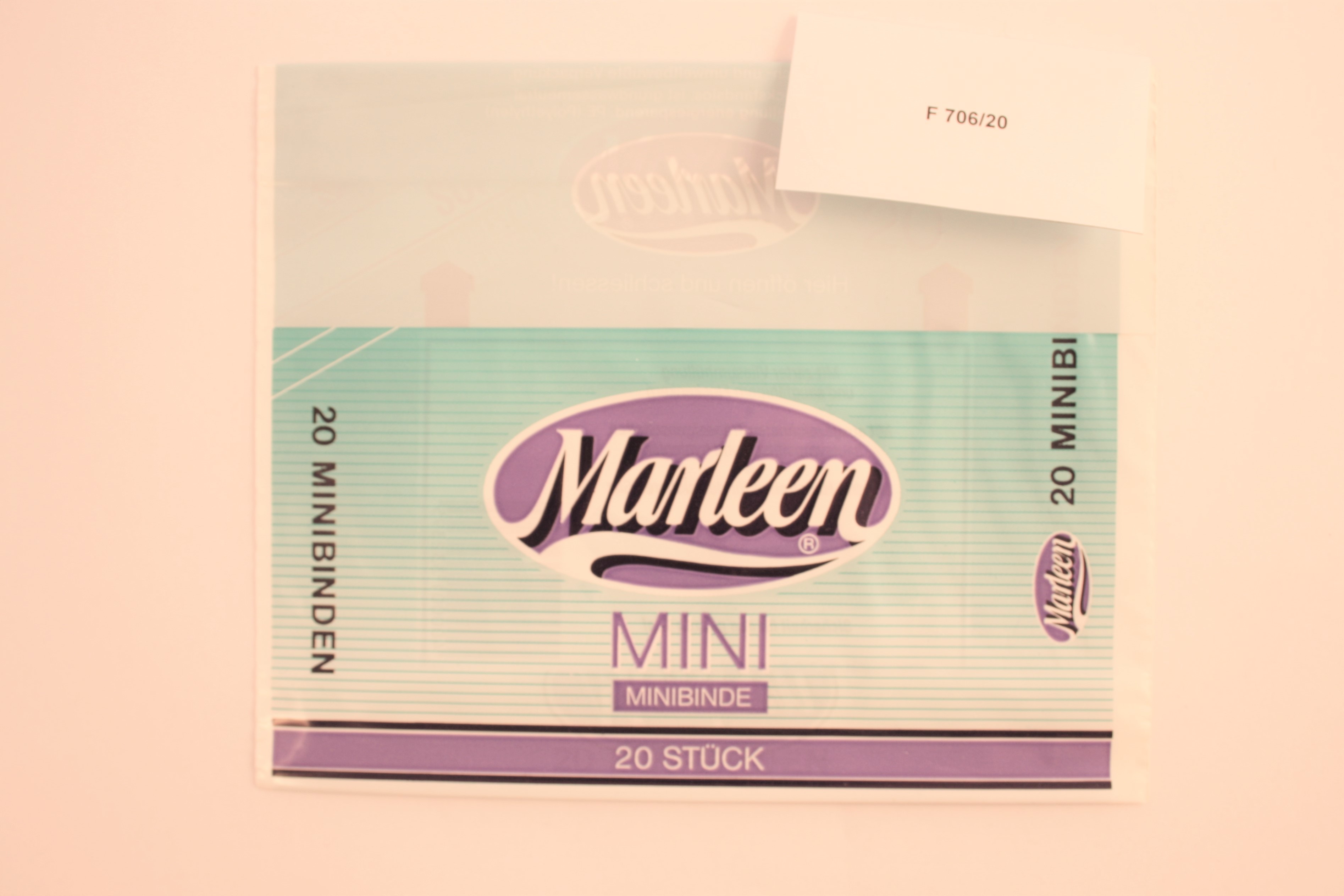 Originalverpackung Marleen Mini Minibinde (Industrie- und Filmmuseum Wolfen CC BY-NC-SA)