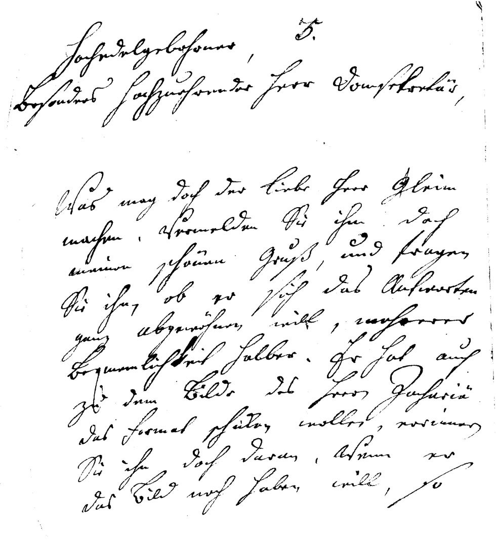 Brief J. F. W. Zachariaes an J.W.L. Gleim vom 12. Januar 1753 (Gleimhaus Halberstadt CC BY-NC-SA)