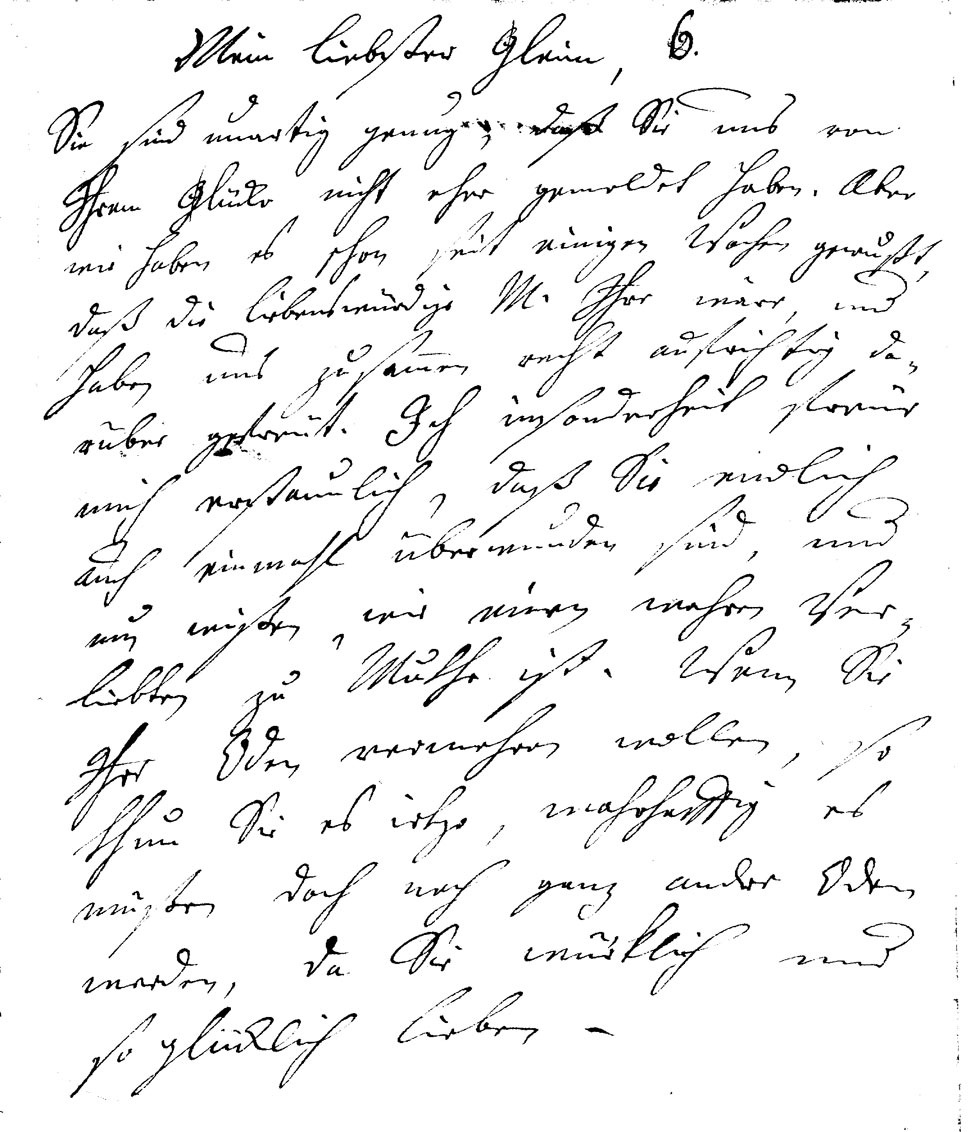Brief J. F. W. Zachariaes an J.W.L. Gleim vom 18. April 1753 (Gleimhaus Halberstadt CC BY-NC-SA)