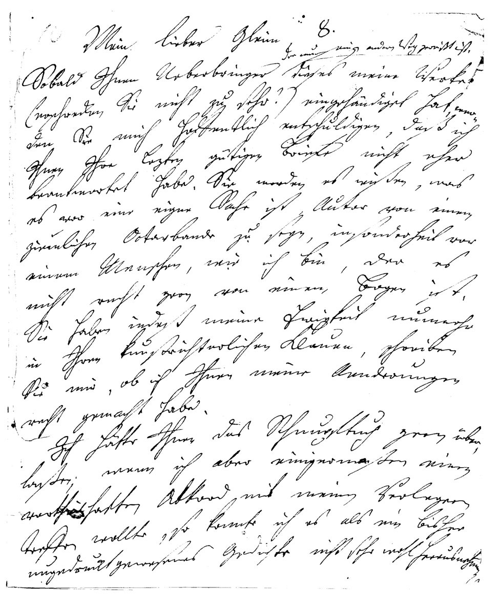 Brief J. F. W. Zachariaes an J.W.L. Gleim vom 2. Mai 1754 (Gleimhaus Halberstadt CC BY-NC-SA)
